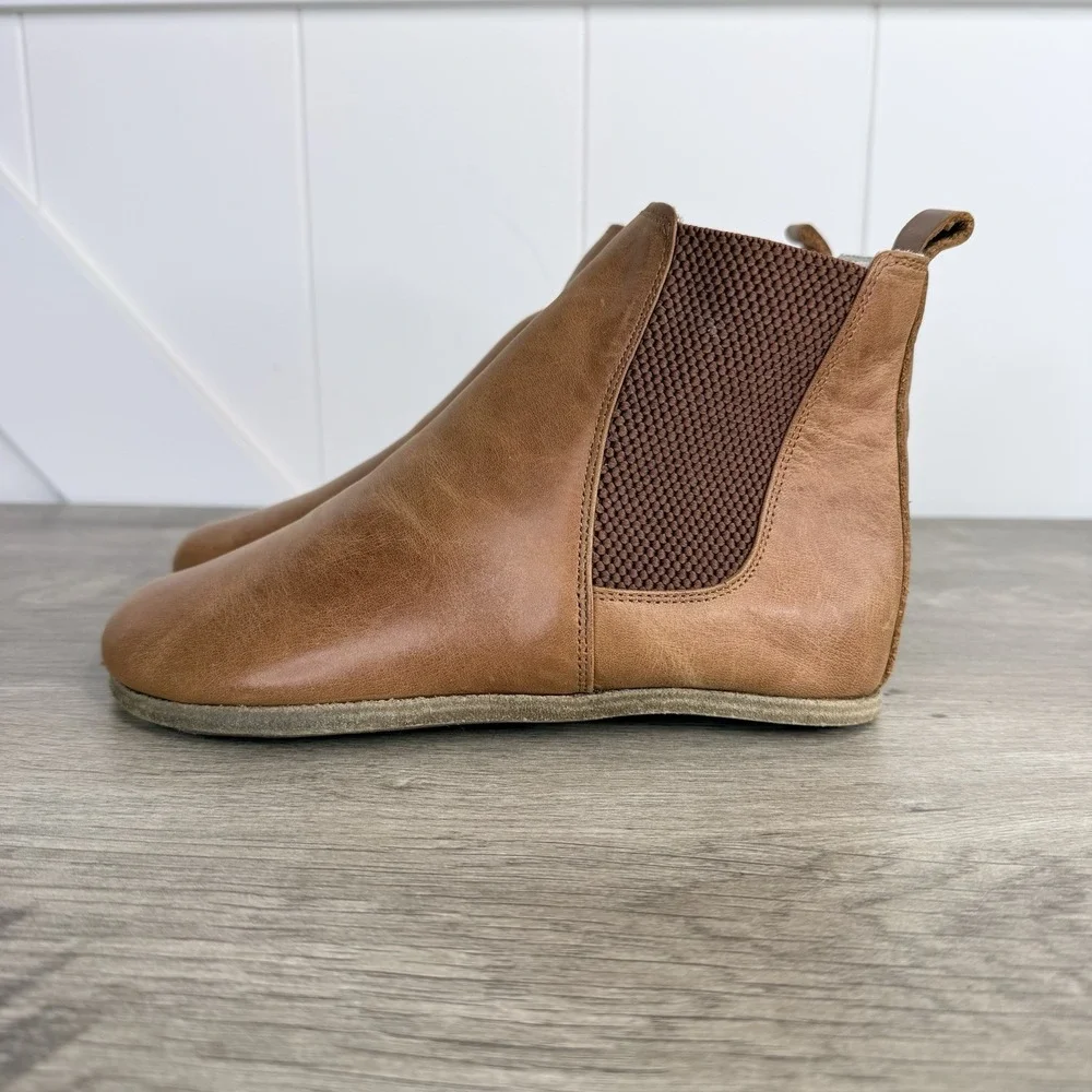 Earthing Harmony Grounding Barefoot Chelsea Boots in Honey Brown Sz EU 36 US 5.5